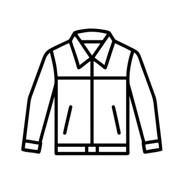 recommend clip art: Jacket outline vector illustration for fashion design and apparel industry clothing outerwear design 