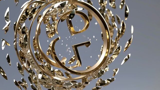 Diamond Sparkle Currency Symbol Transparent Loop