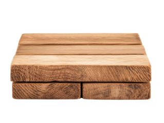 Natural wooden cutting board for kitchen use and culinary preparation, cut out
