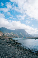 Vista del puerto de Agaete