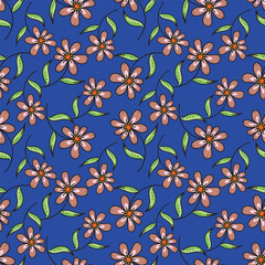textile design with flower abstract pattern image background
