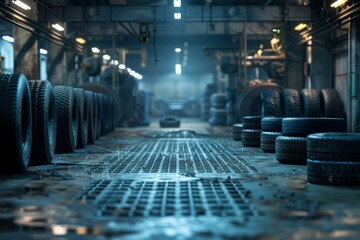 tire factory production line