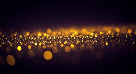 Golden Stardust Sea AI Generated