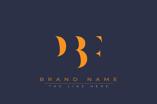 PBF abstract letter logo design. This logo is designed by three abstract letters.