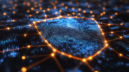 Futuristic Cyber Security Shield Protection Digital Technology 43