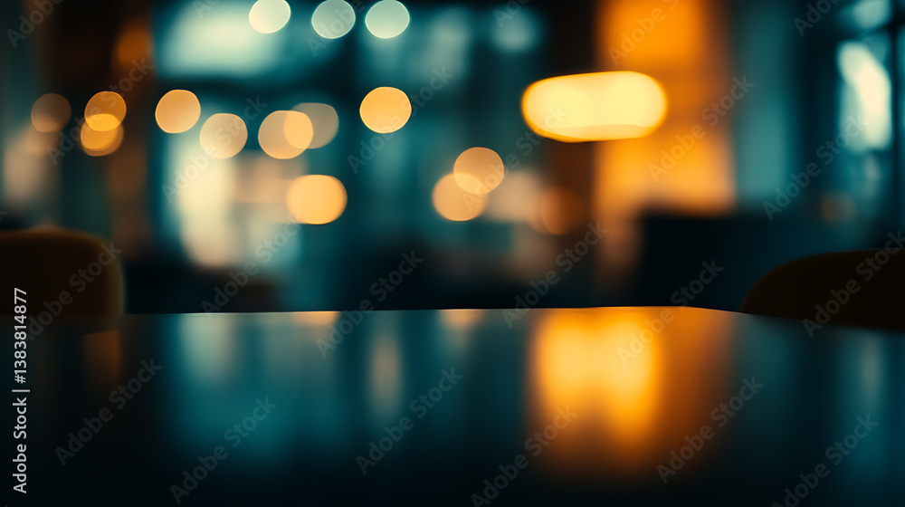 Poster defocused abstract background scene with collogues sitting at desk working together on important pro