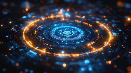 Futuristic Cyber Security Shield Protection Digital Technology 52