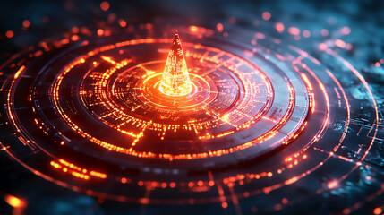 Futuristic Cyber Security Shield Protection Digital Technology 59