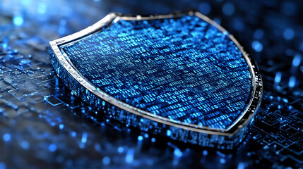 Futuristic Cyber Security Shield Protection Digital Technology 58