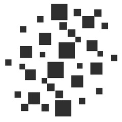 black and white squares