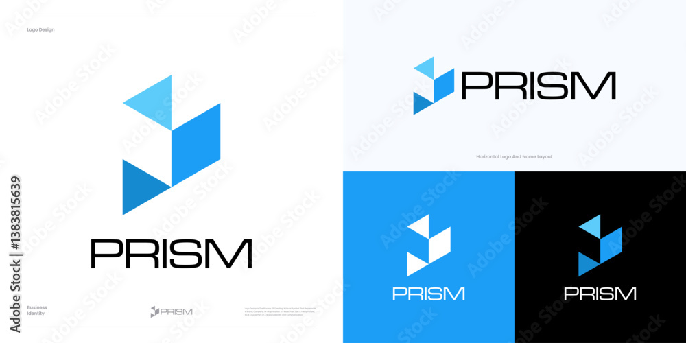 Poster letter p cube logo icon design vector element editable, symbol initial p hexagon or prism for buildi