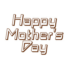 Happy Mothers Day lettering vector. Handmade calligraphy vector illustration. Mother's day card with heart