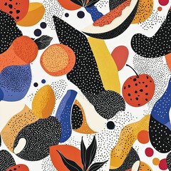 Flat seasonal patterns for textiles, packaging, and digital projects in bold, trendy styles.