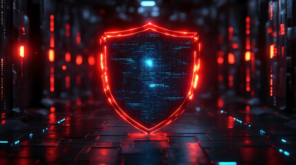Futuristic Cyber Security Shield Protection Digital Technology 72