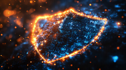 Futuristic Cyber Security Shield Protection Digital Technology 83