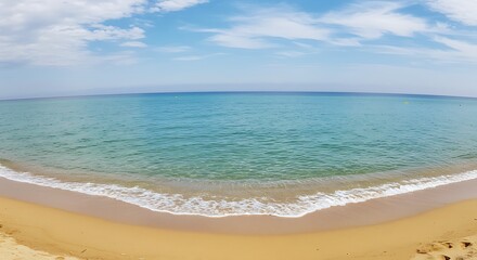 Fototapeta premium Azure Embrace: Noontide Calm AI Generated