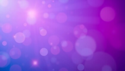 A light effect is created by blurred orbs over a background of blended blue and violet.