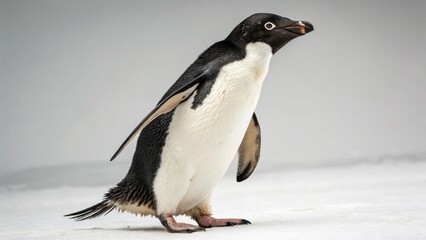 Obraz premium Adélie Penguin on studio background 