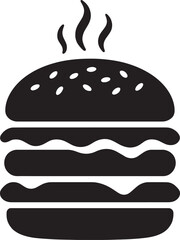 Hamburger icon | Delicious Burger Vector Illustration