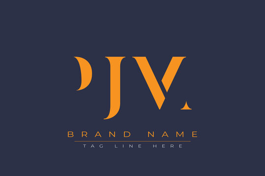 PJM abstract letter logo design. This logo is designed by three abstract letters.