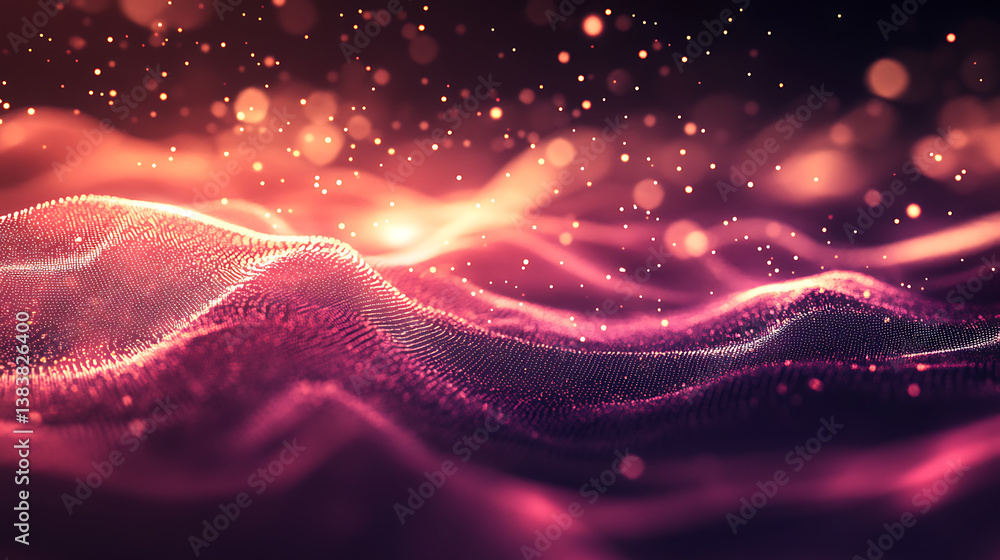 Poster Abstract background with digital data and target