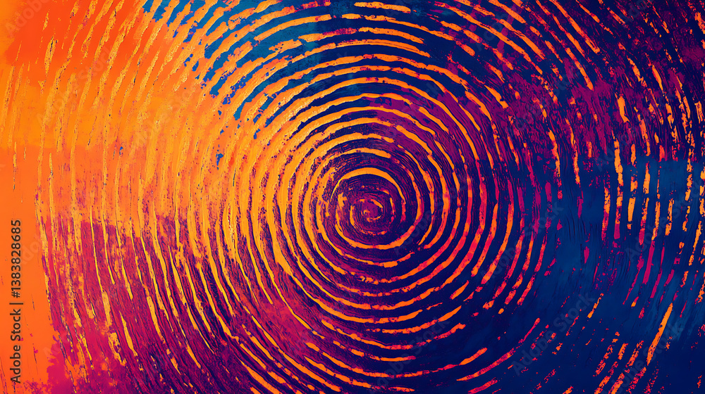 Leinwandbilder abstract texture background in the form of a fingerprint