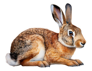 Obraz premium Hase wasserfarben isoliert auf weißen Hintergrund, Freisteller
