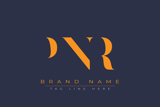 PNR abstract letter logo design. This logo is designed by three abstract letters.