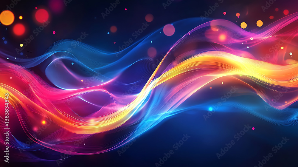 Poster Abstract colorful background with triangles, background with vibrant colors
