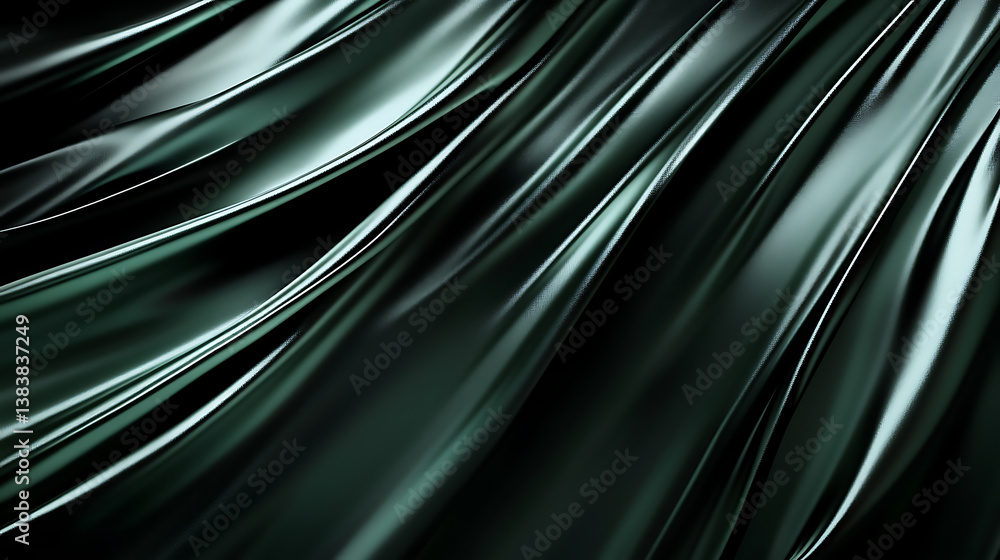 Poster Black and green dark are light with the gradient is the surface with templates metal texture soft lines tech gradient abstract diagonal background silver black sleek