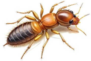 a detailed view of a termite its tiny body