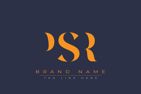 PSR abstract letter logo design. This logo is designed by three abstract letters.