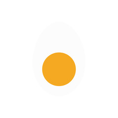 A simple graphic featuring a single solid yellow circle centered on a white background in a minimalist style