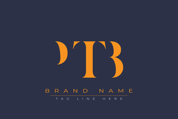 PTB abstract letter logo design. This logo is designed by three abstract letters. © Mahamud