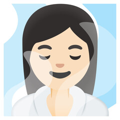 Person in Steamy Room
