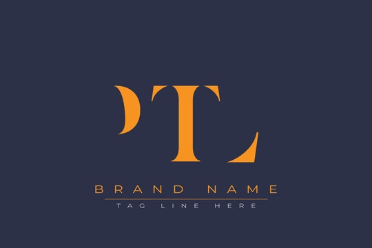 PTL abstract letter logo design. This logo is designed by three abstract letters.