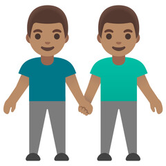 Two Men Holding Hands
