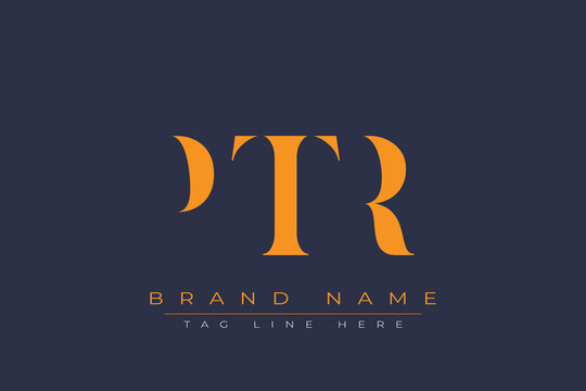 PTR abstract letter logo design. This logo is designed by three abstract letters.