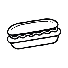 hot dog vector illustration