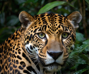 Obraz premium Fierce Eyes of the Jaguar