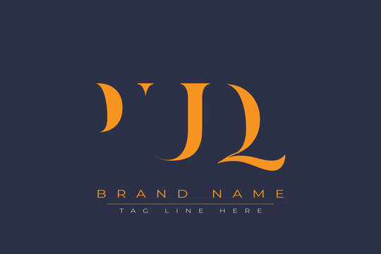 PUQ abstract letter logo design. This logo is designed by three abstract letters.