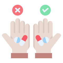 Placebo Effect Flat Icon