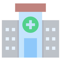 Obraz premium Hospital Flat Icon