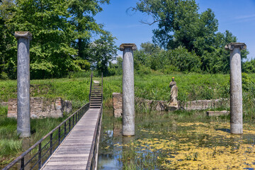 Archaeological park of ancient town Dion, Pieria, Greece