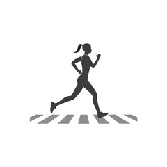 running man silhouette