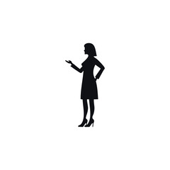 business woman silhouette