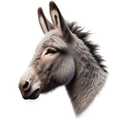 A clear PNG image of a donkey head with no background – Donkey PNG - Transparent background donkey image
