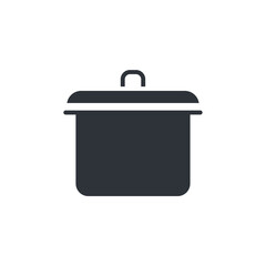 Cooking Pot icon. Cooking Pot Symbol sign for mobile concept and web design. Vector icon, Logo illustration, Vector graphics