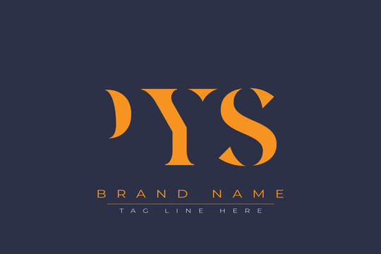 PYS abstract letter logo design. This logo is designed by three abstract letters.