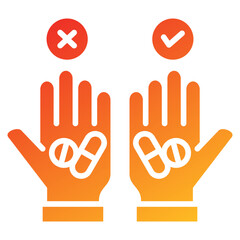 Placebo Effect Glyph Gradient Icon